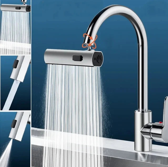 🚰💡 Grifo Giratorio 360°: ¡Llega a Todos los Rincones de tu Fregadero! 💧🛒 ¡Envío Gratis!